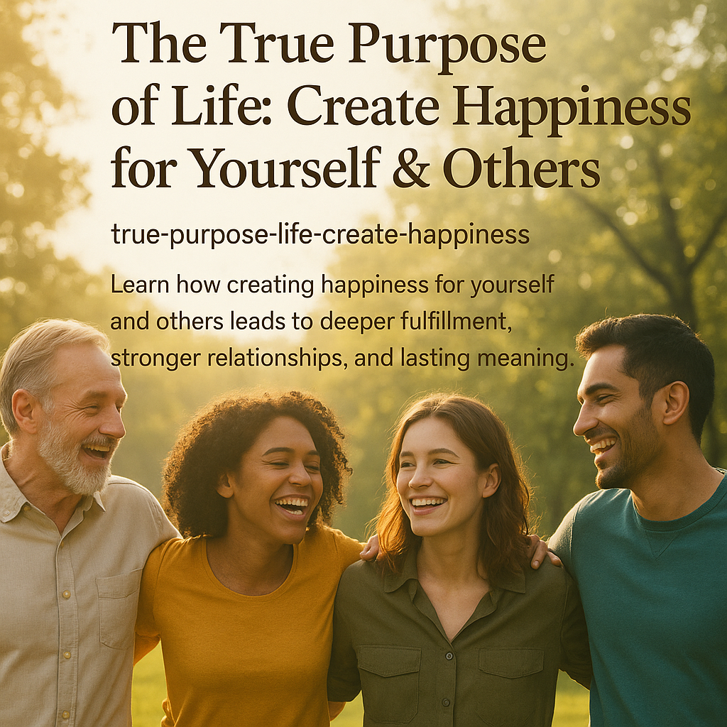 The true purpose of life